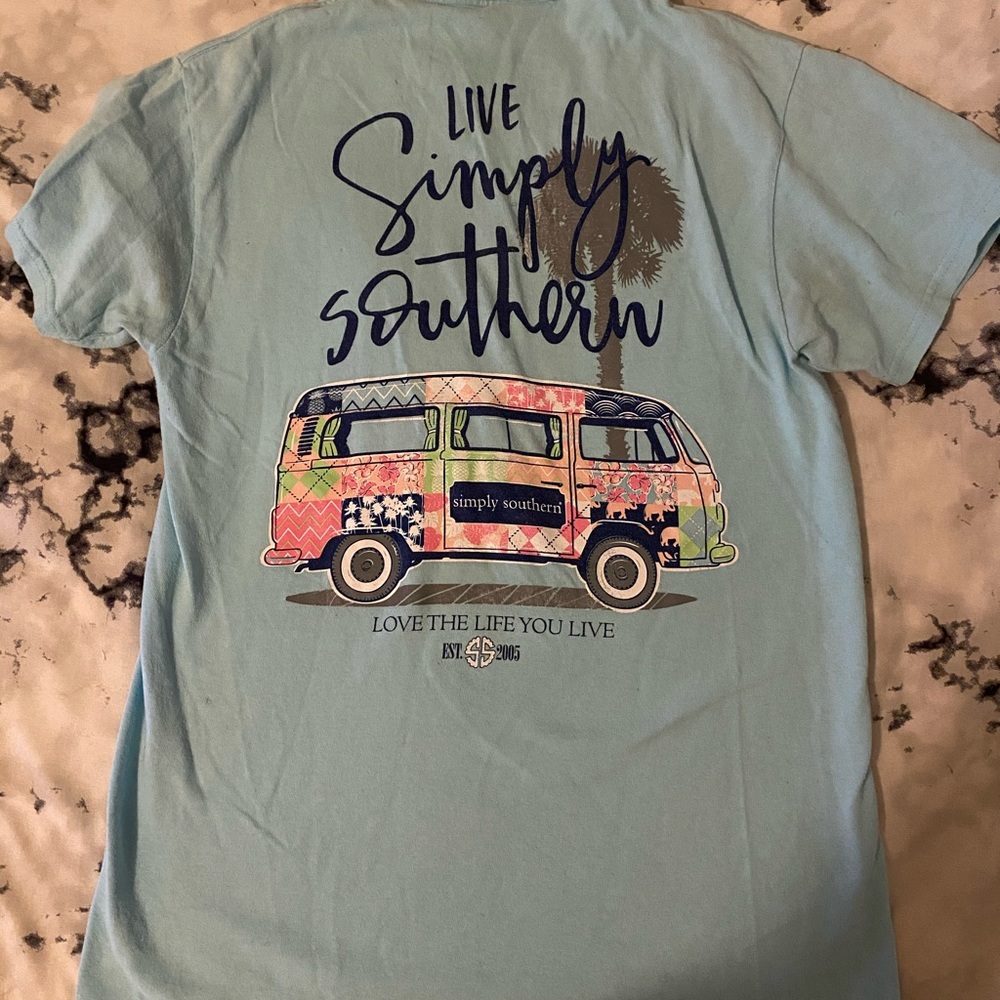 Women’s Light Blue Simply Southern Shirt